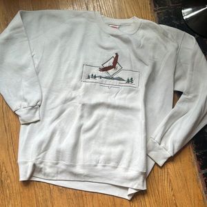 Vintage Nutmeg Embroidered Eagle Crewneck